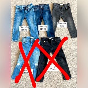 3 Pairs of Toddler Boy Jeans